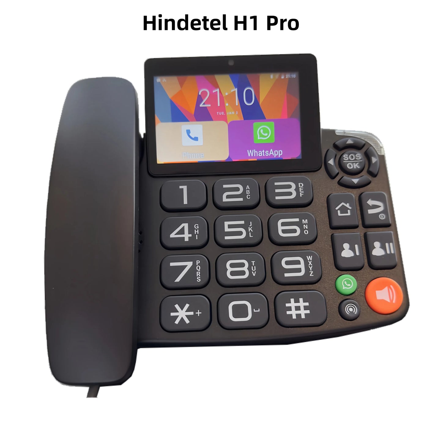 Hindetel H1 Pro スマート 4G 固定ワイヤレス 固定電話 Google Play 3G+32G Android 9.0 多言語 IOT リモートコントロール 自宅 ホテル オフィス用