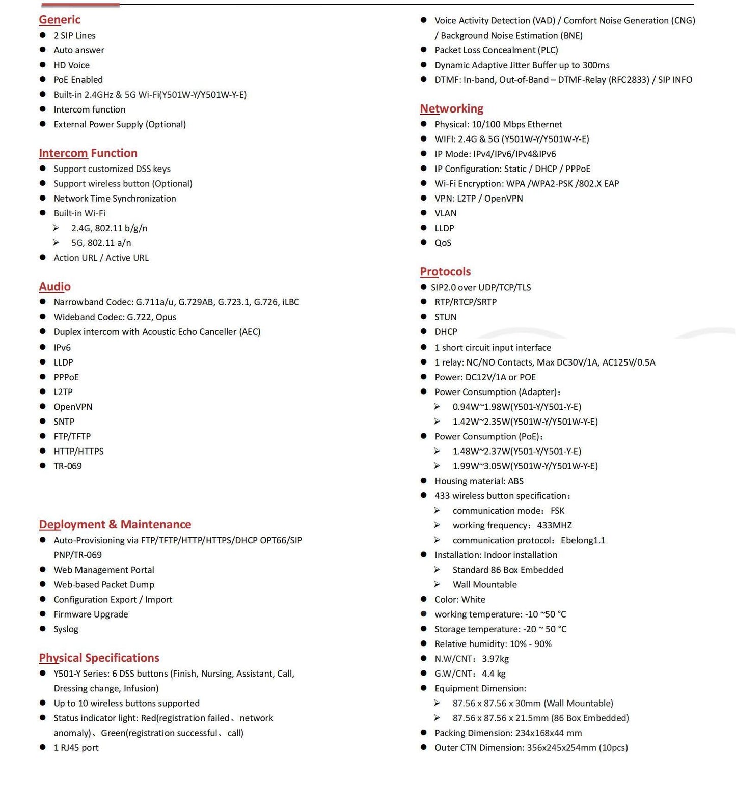 Sip Medical Hospital Wireless Intercom Nurses Call System Nurse Ward Bed Call Button