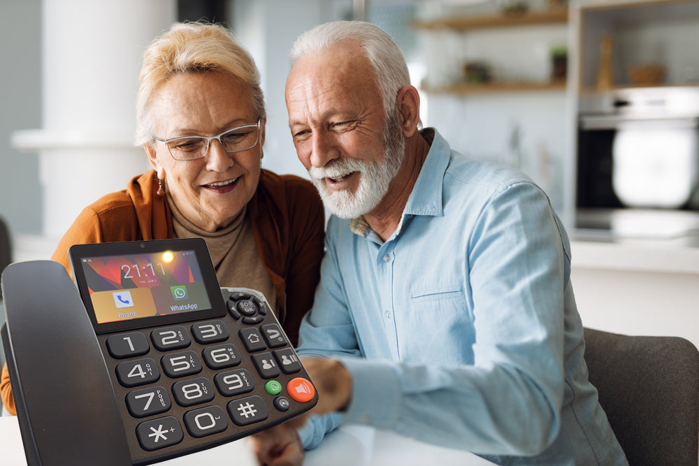 Hindetel H1 Pro スマート 4G 固定ワイヤレス 固定電話 Google Play 3G+32G Android 9.0 多言語 IOT リモートコントロール 自宅 ホテル オフィス用