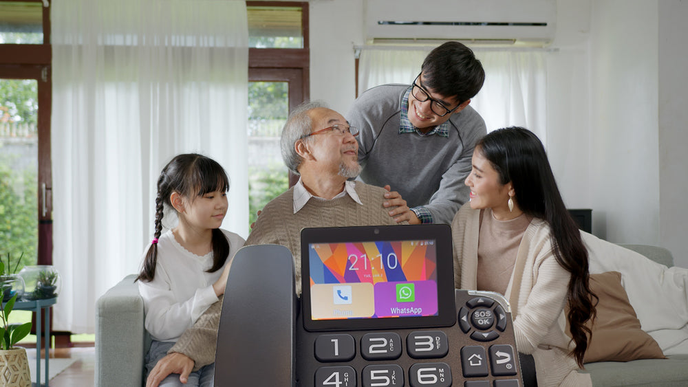 Hindetel H1 Pro スマート 4G 固定ワイヤレス 固定電話 Google Play 3G+32G Android 9.0 多言語 IOT リモートコントロール 自宅 ホテル オフィス用