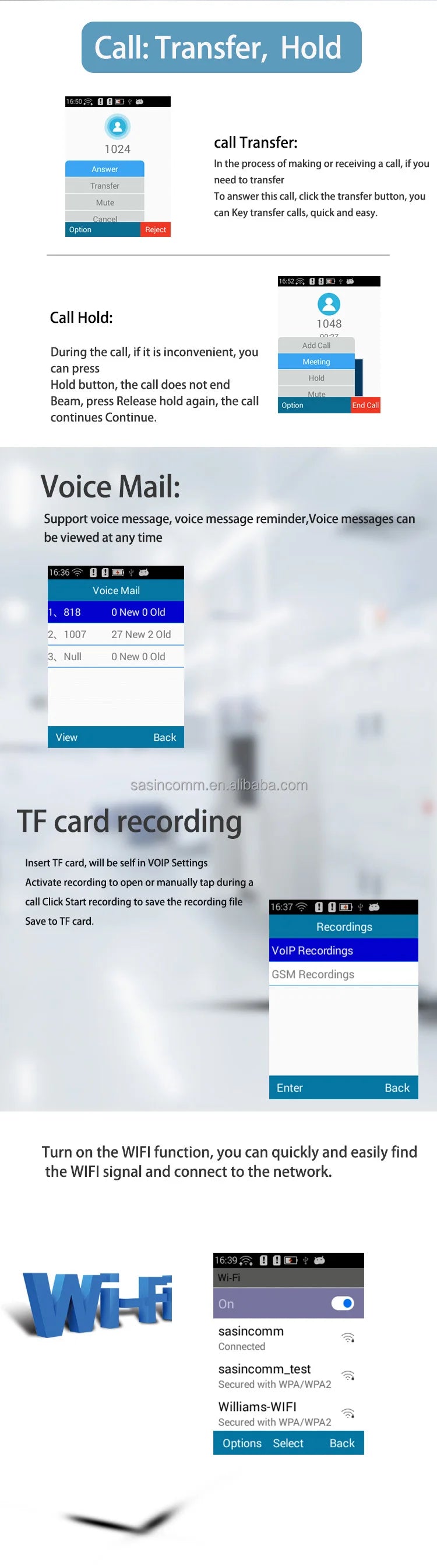Hindetel lte wifi Cordless Phone SIP VOIP Phone