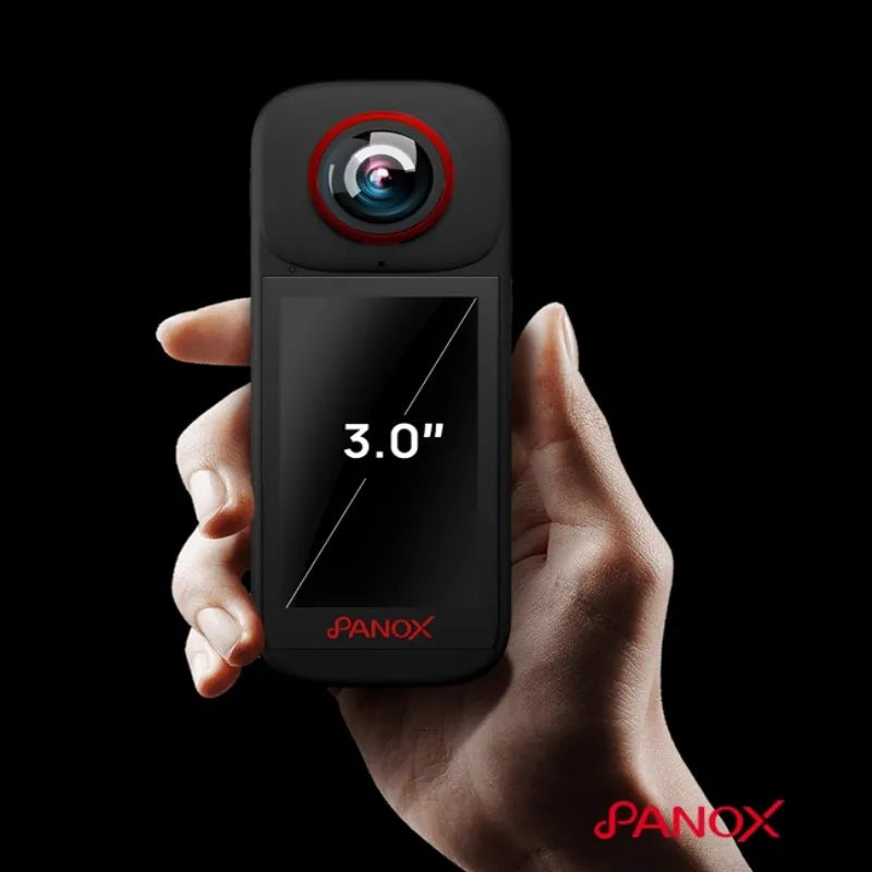 PanoX V3 360°Action Camera IPX8 Waterproof 1600mAh Replaceable Battery 5.7K Loop Recording 12K HDR 360°Photo