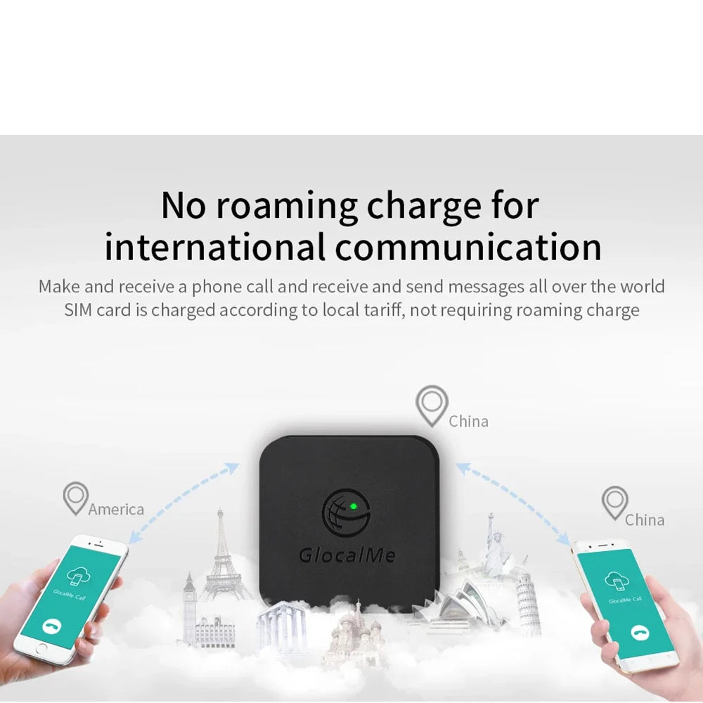 Glocalme Call Multi SIM Dual Standby worldwide 4G SIMBOX for iOS & Android No Need Carry WiFi / Data Make Call &SMS