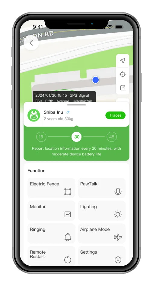 Glocalme Pet gps tracker pet phone Global tracking electronic fence
