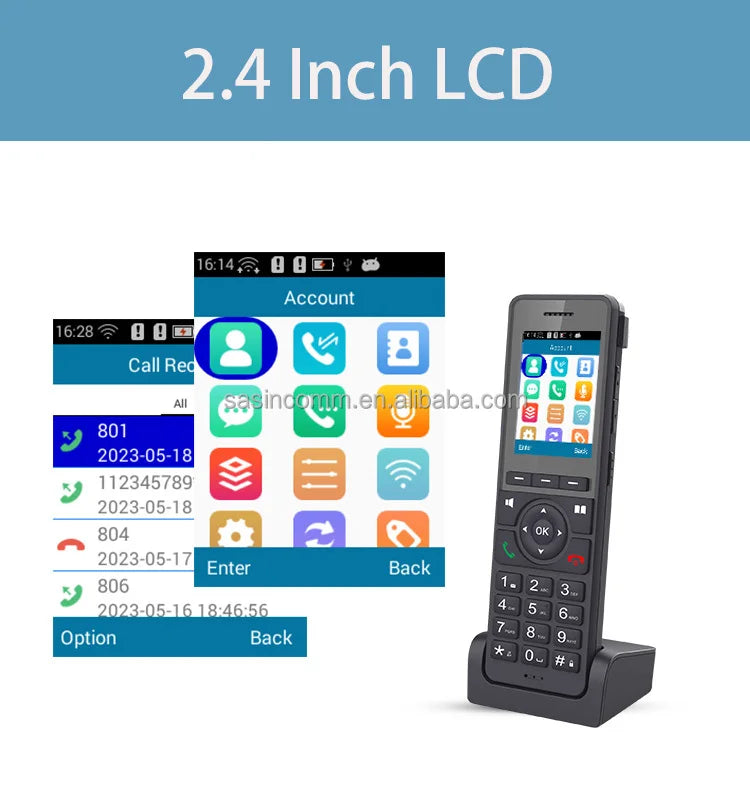 Hindetel lte wifi 2.4G Cordless Phone SIP VOIP  hotspot recording ip phone Cordless 4G SIP Phone  Desktop VoIP