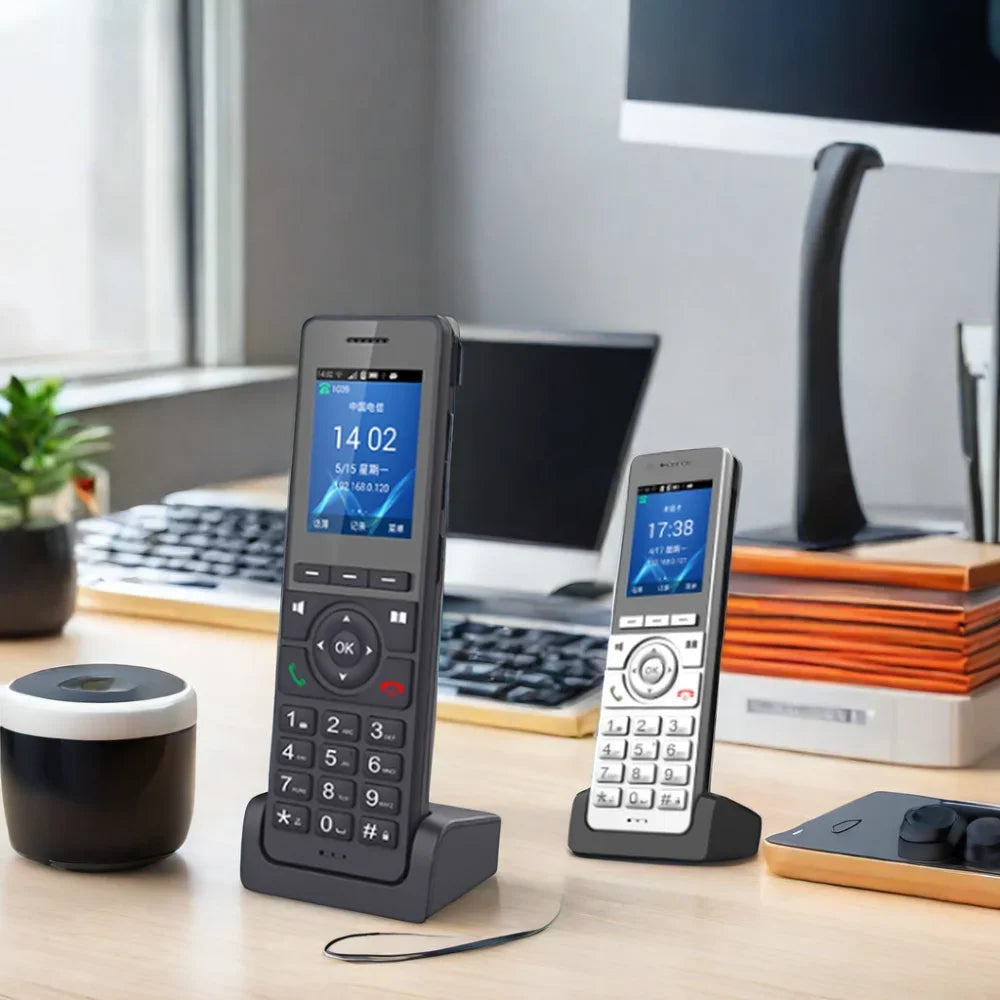 Hindetel lte wifi 2.4G Cordless Phone SIP VOIP  hotspot recording ip phone Cordless 4G SIP Phone  Desktop VoIP