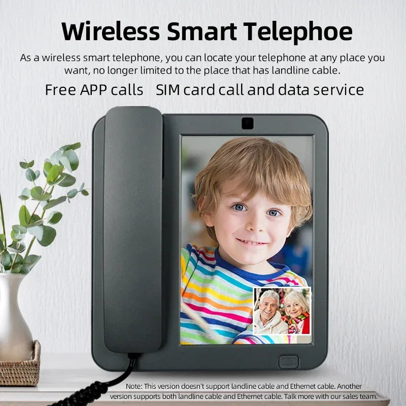 4G LTE Android 10 Fixed Wireless / Cordless Desktop Phone with VoLTE, WIFI,BT and WIFI HOTSPOT