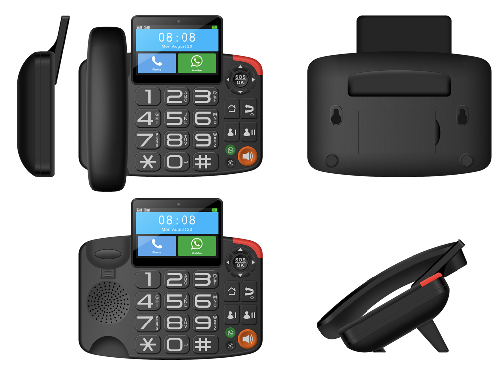Hindetel H1 Pro Smart 4G Fixed Wireless Landline Google Play 3G+32G Android 9.0 Multi-Language IOT Remote Control for home hotel office